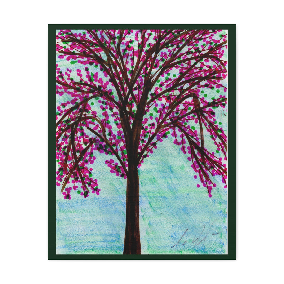 Pink Blossom — Matte Canvas Print — Stretched Wall Art