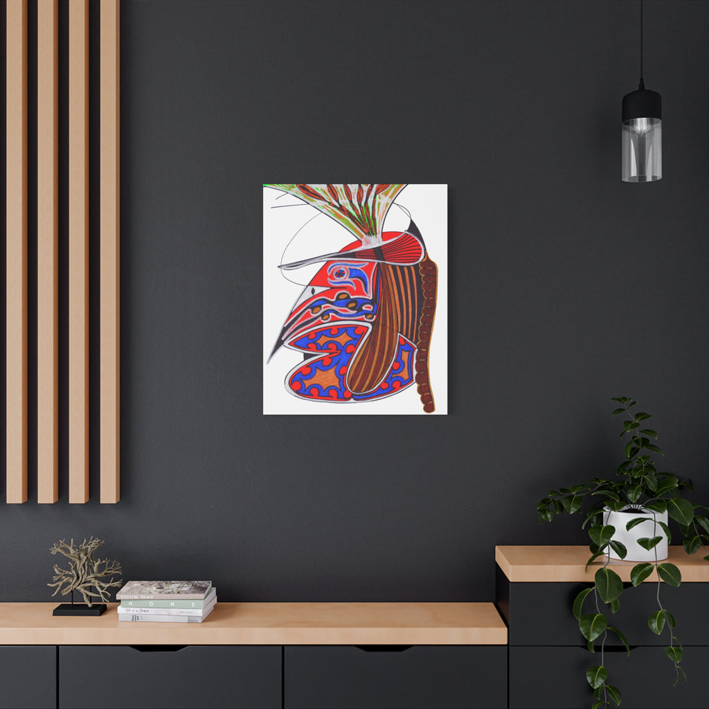 Abstract Tribal Bird Art Canvas