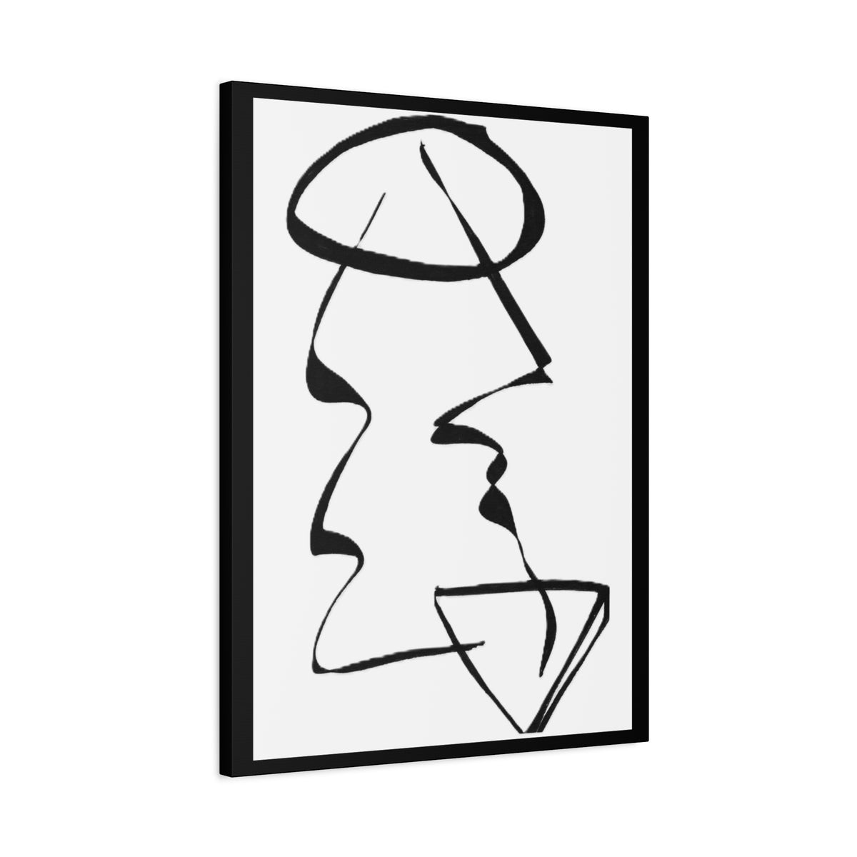 Unresolved — Matte Canvas Print — Abstract Line Art Wall Art