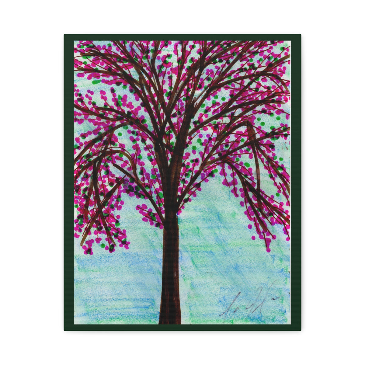 Pink Blossom — Matte Canvas Print — Stretched Wall Art