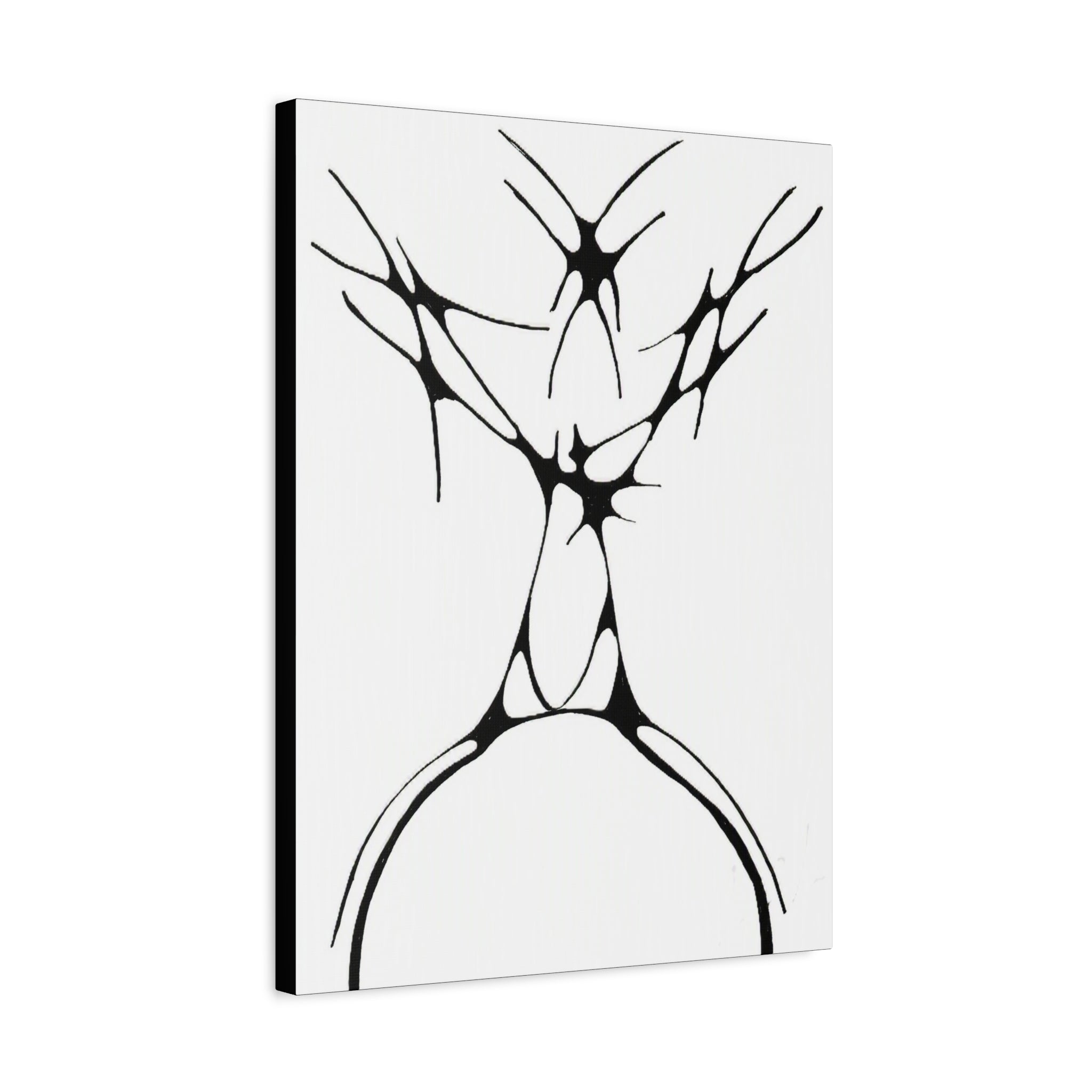 The Stag — Matte Canvas Print — Abstract Line Art Wall Art