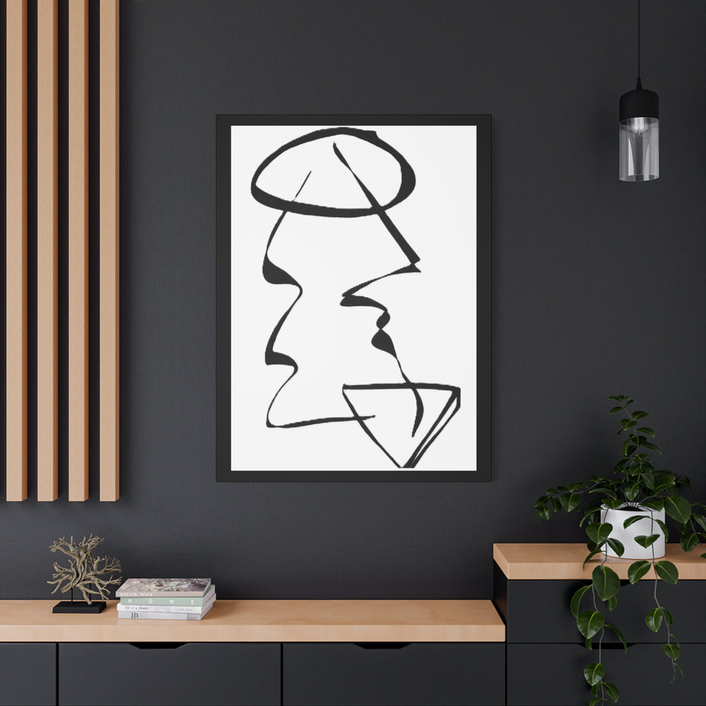 Unresolved — Matte Canvas Print — Abstract Line Art Wall Art