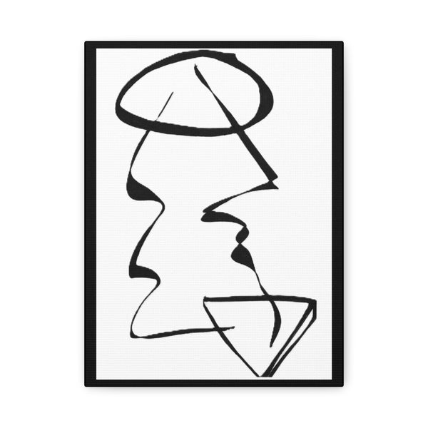 Unresolved — Matte Canvas Print — Abstract Line Art Wall Art