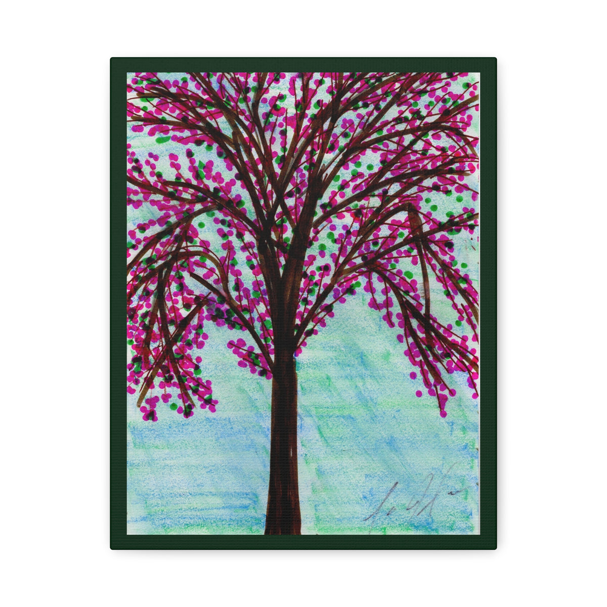 Pink Blossom — Matte Canvas Print — Stretched Wall Art