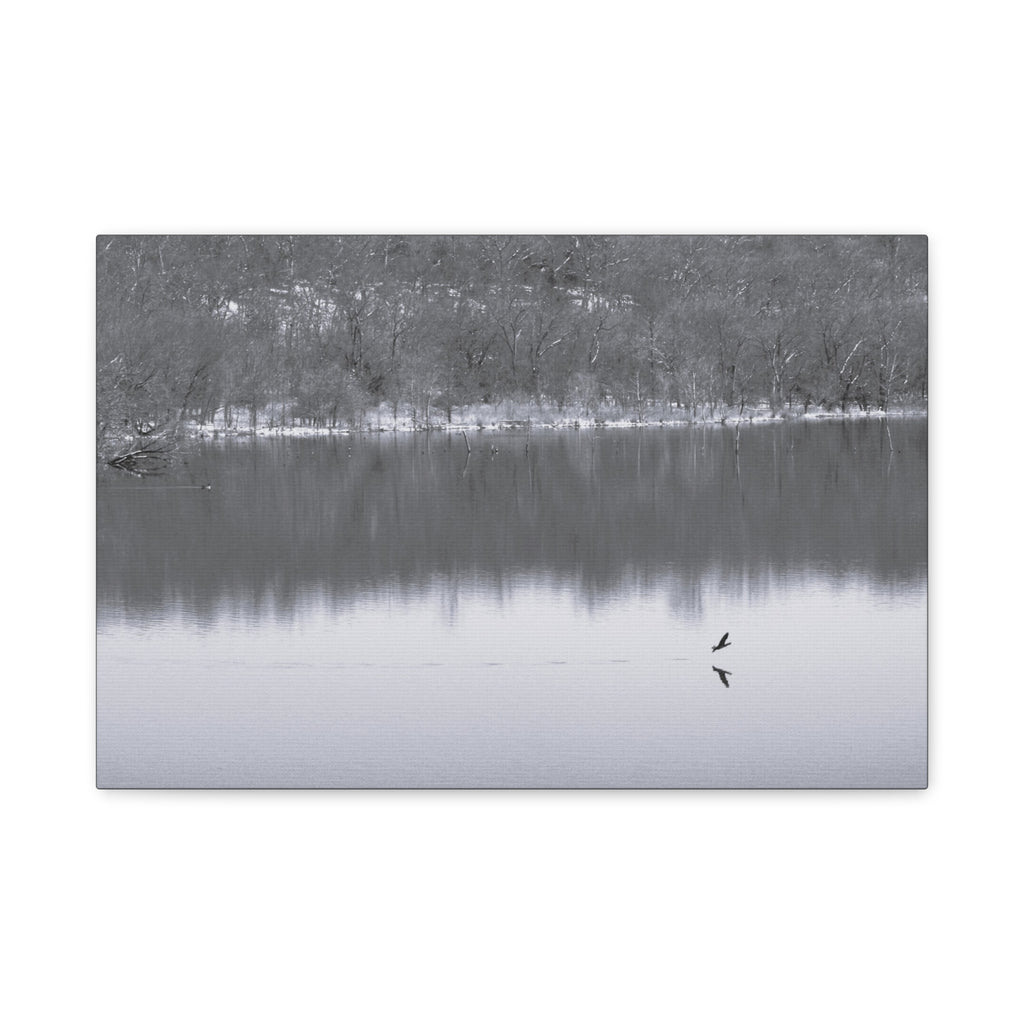 A Quiet Moment — Matte Canvas Print — Black & White Nature Photography Wall Art