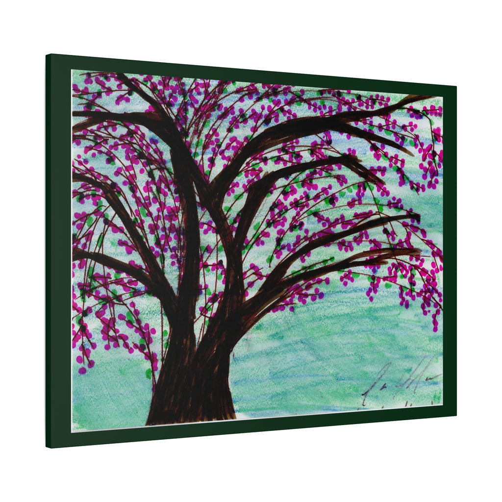 Blossoming Cherry Tree Matte Canvas Print — Stretched Wall Art (1.25")