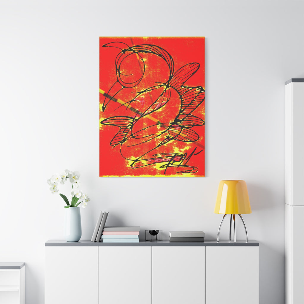 Becoming — Matte Canvas Print — Abstract Bird Wall Art