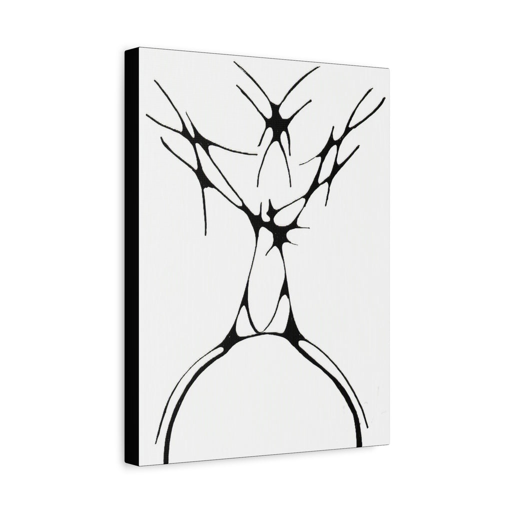 The Stag — Matte Canvas Print — Abstract Line Art Wall Art