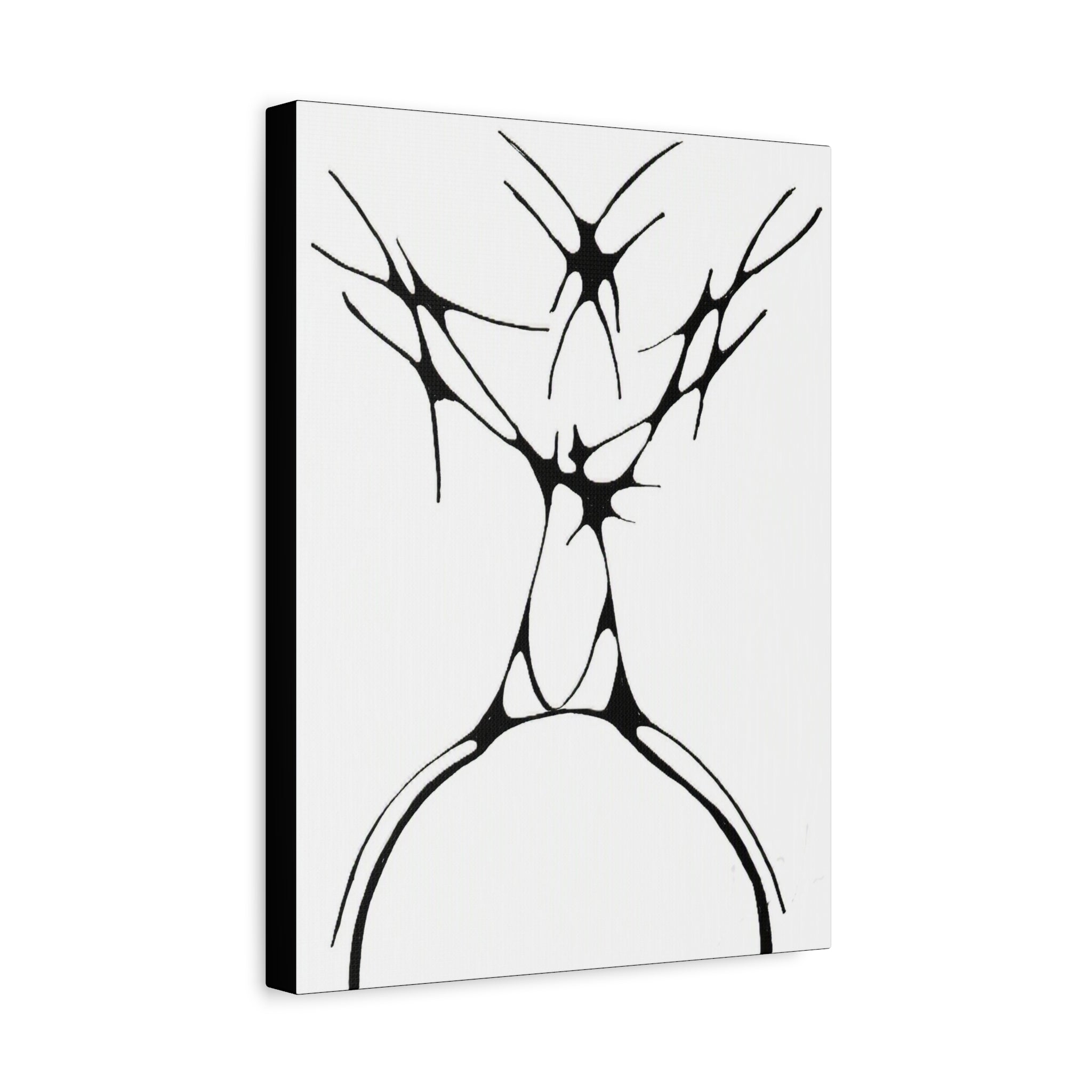 The Stag — Matte Canvas Print — Abstract Line Art Wall Art
