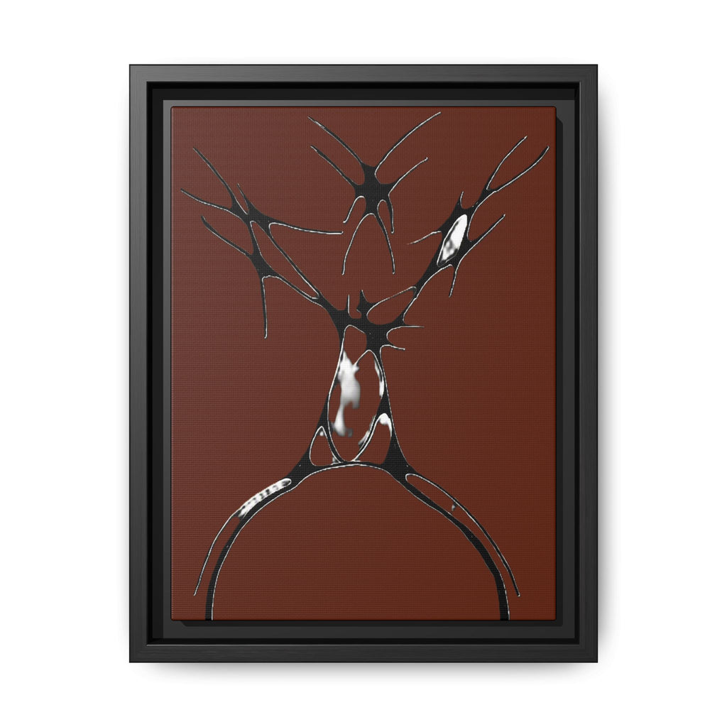 Sovereign — Framed Matte Canvas Print — Abstract Stag Wall Art