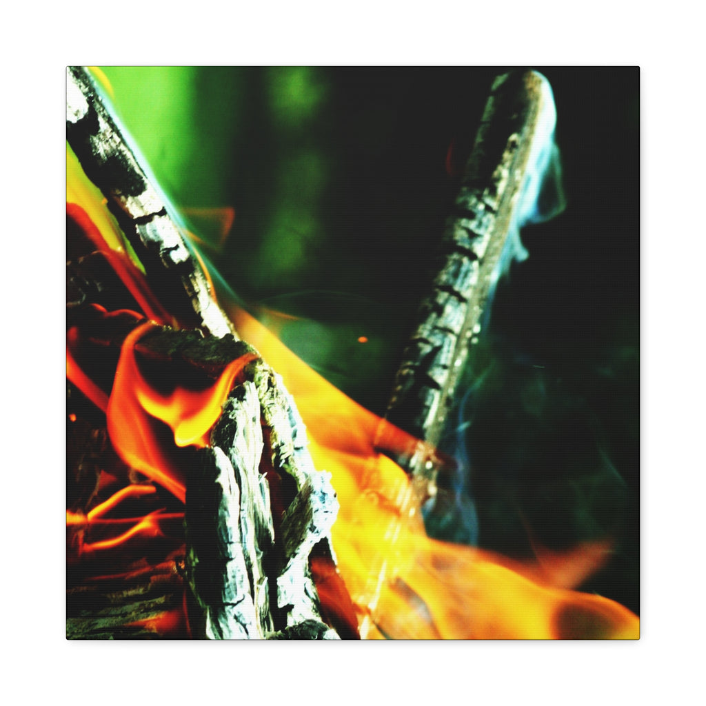 Pyre — Collision — Matte Canvas Print — Fire Photography Wall Art
