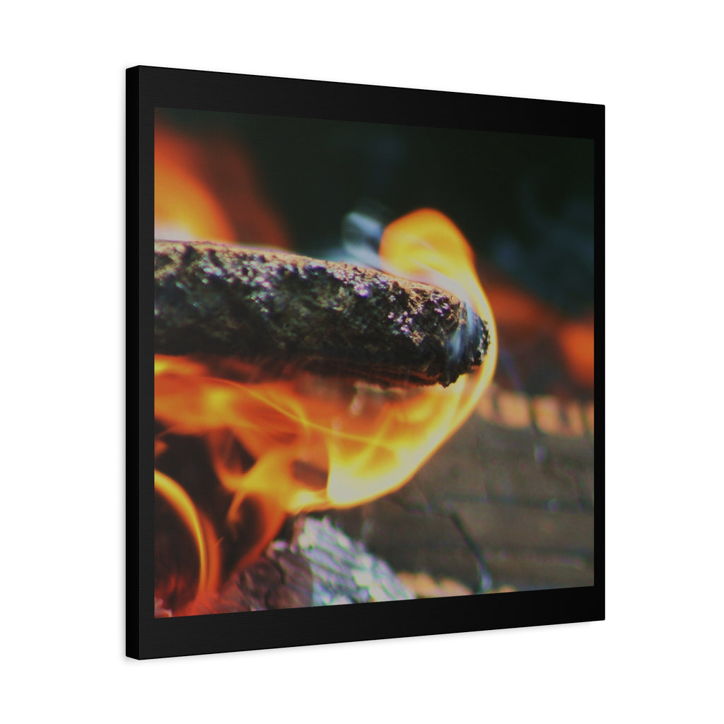 Pyre — The Last Light — Matte Canvas Print — Fire Photography Wall Art