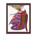 Native Face — Tribal Abstract Matte Canvas Print — Stretched Wall Art (1.25" Depth)