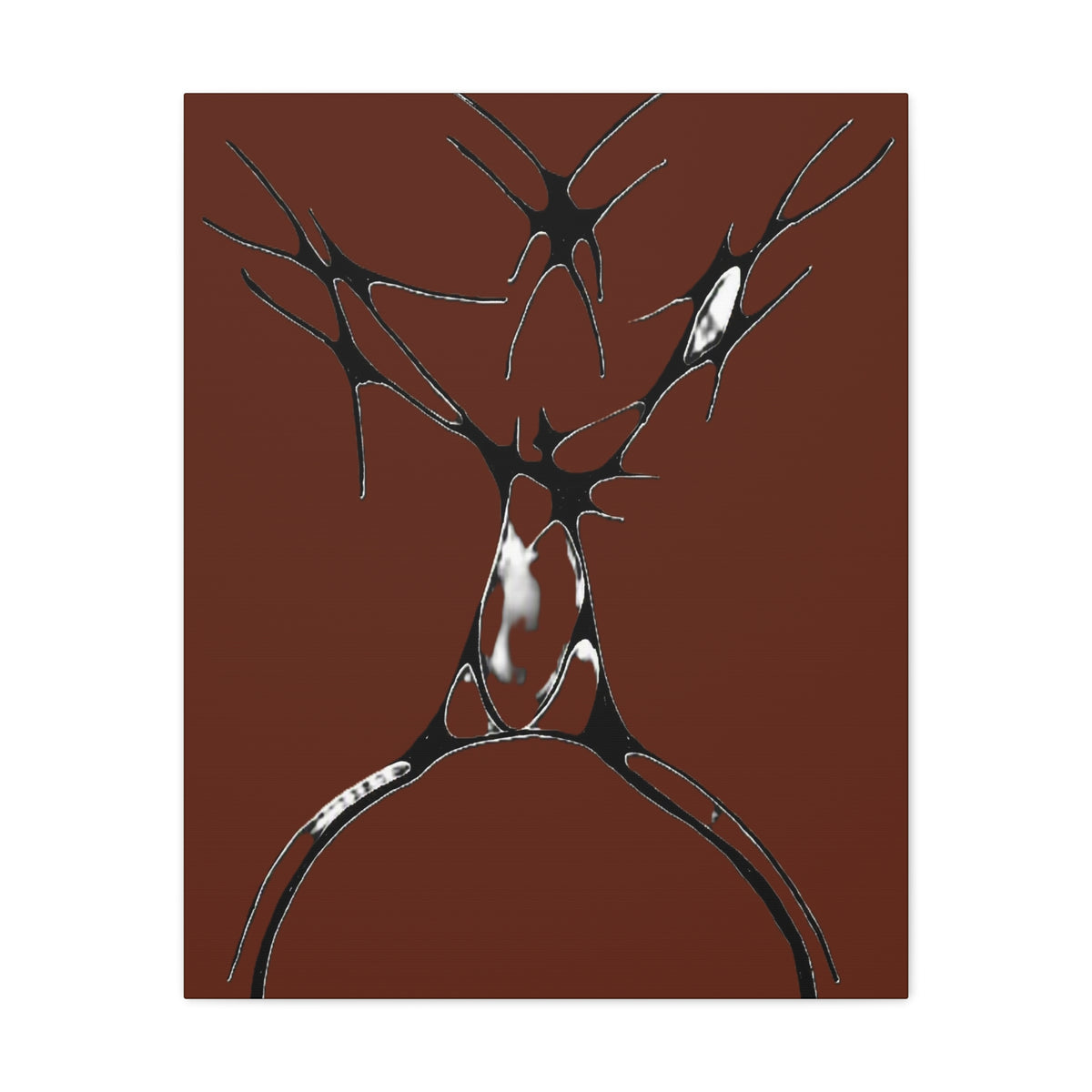 Sovereign — Matte Canvas Print — Abstract Stag Wall Art