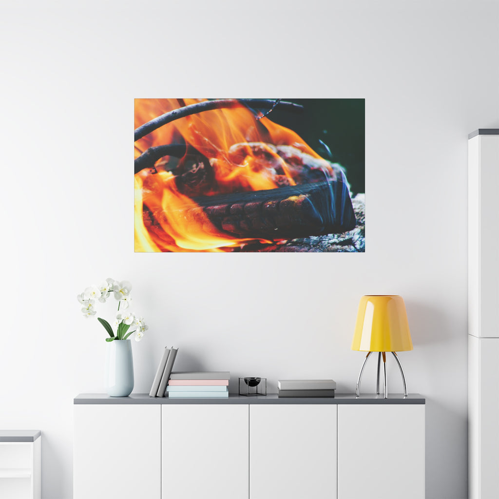 Pyre — The Crown — Matte Canvas Print — Fire Photography Wall Art