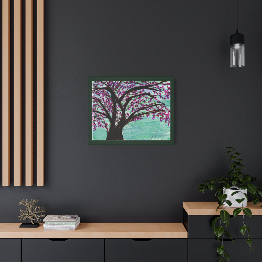 Blossoming Cherry Tree Matte Canvas Print — Stretched Wall Art (1.25")