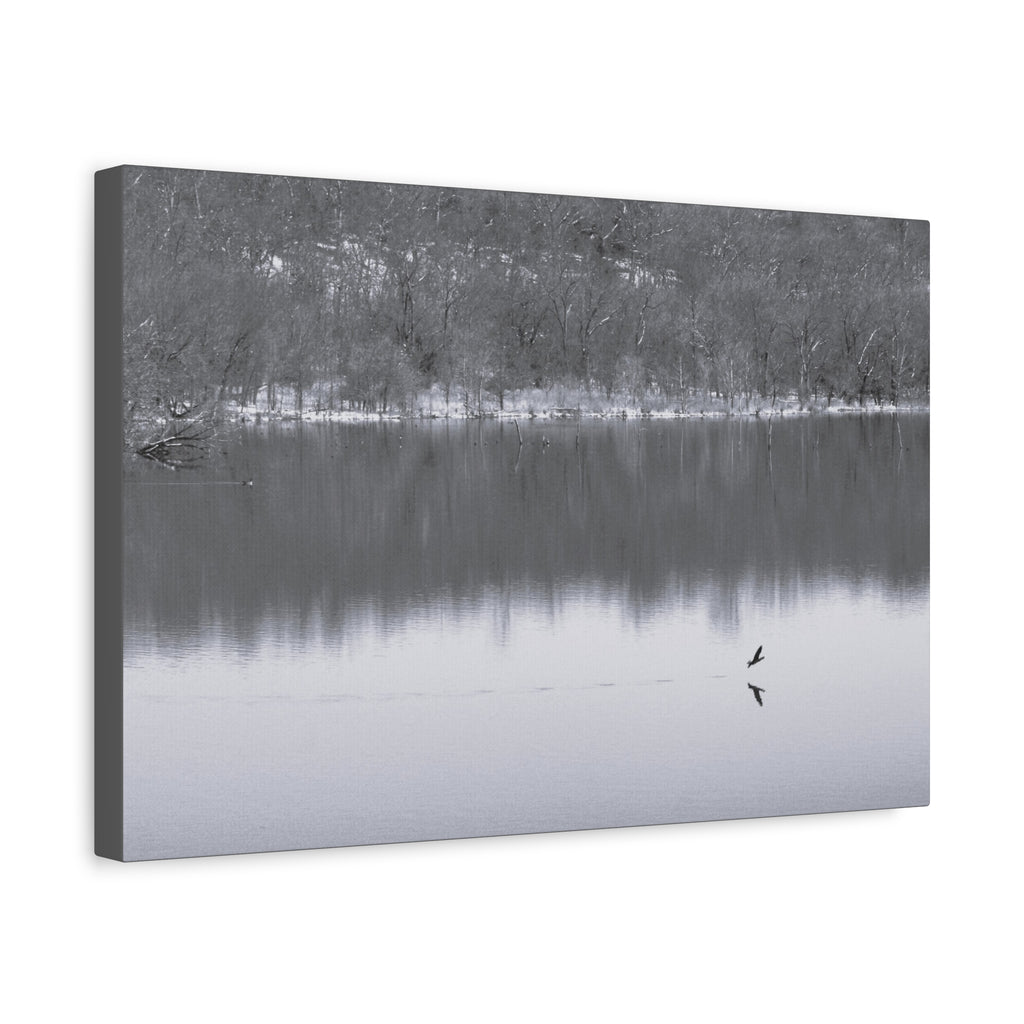 A Quiet Moment — Matte Canvas Print — Black & White Nature Photography Wall Art