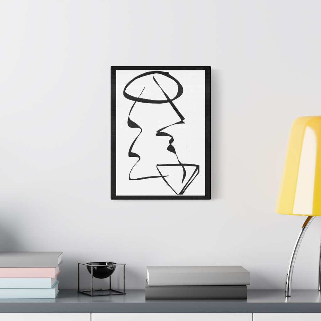 Unresolved — Matte Canvas Print — Abstract Line Art Wall Art
