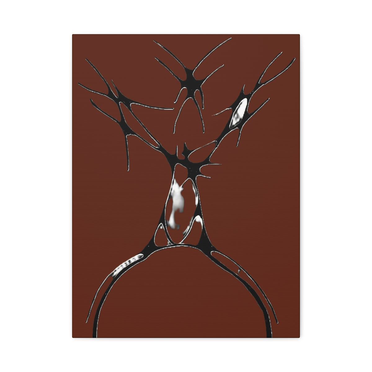 Sovereign — Matte Canvas Print — Abstract Stag Wall Art
