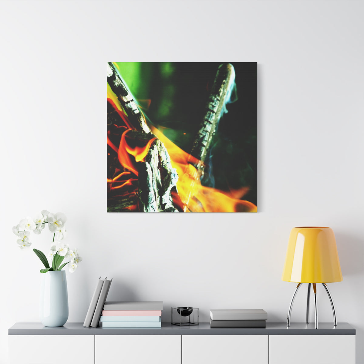 Pyre — Collision — Matte Canvas Print — Fire Photography Wall Art