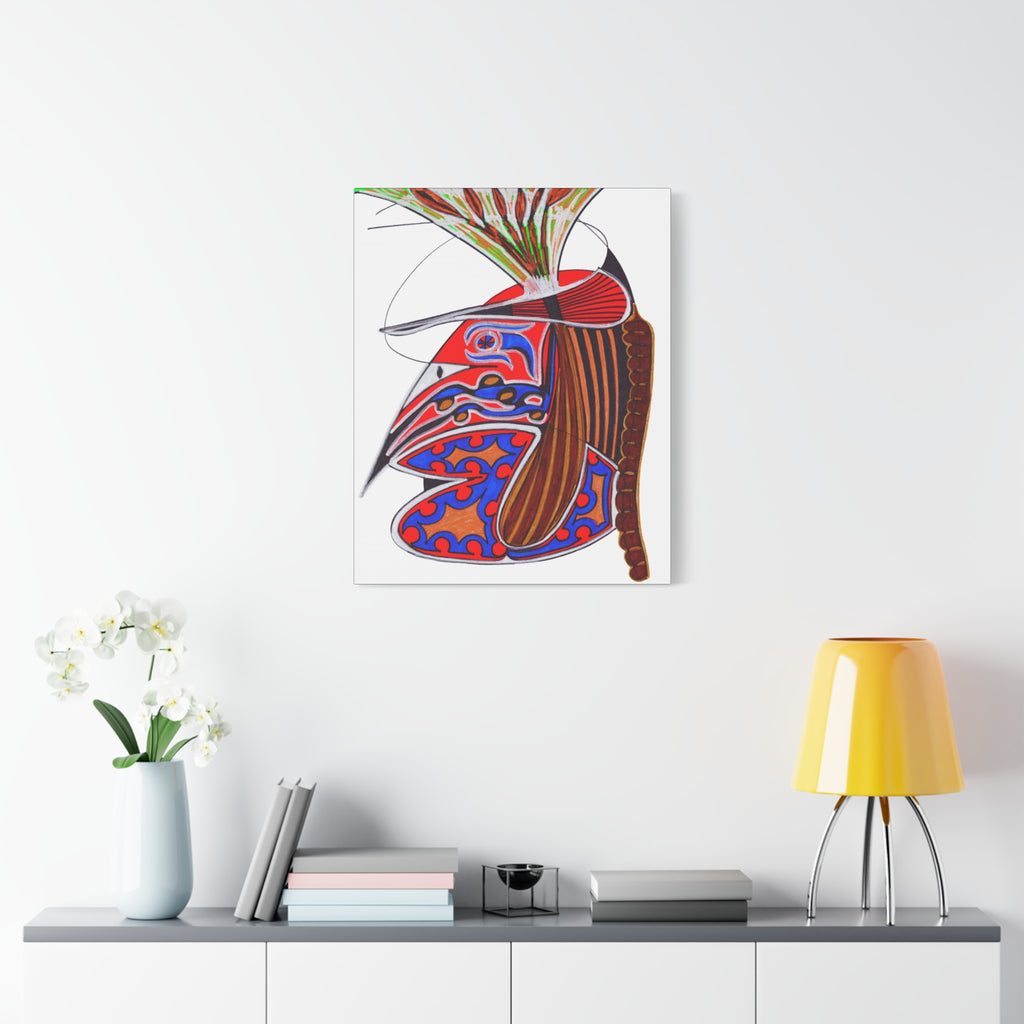 Abstract Tribal Bird Art Canvas