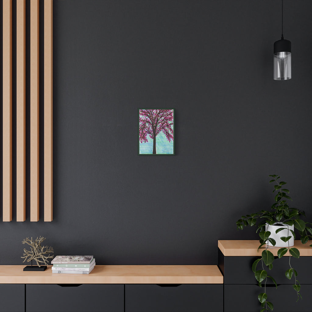 Pink Blossom Tree Matte Canvas Wall Art