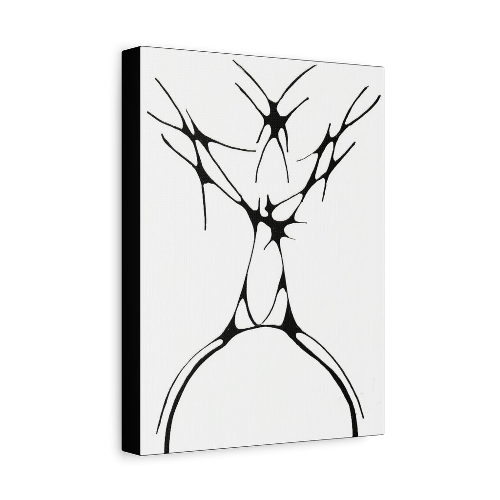 The Stag — Matte Canvas Print — Abstract Line Art Wall Art