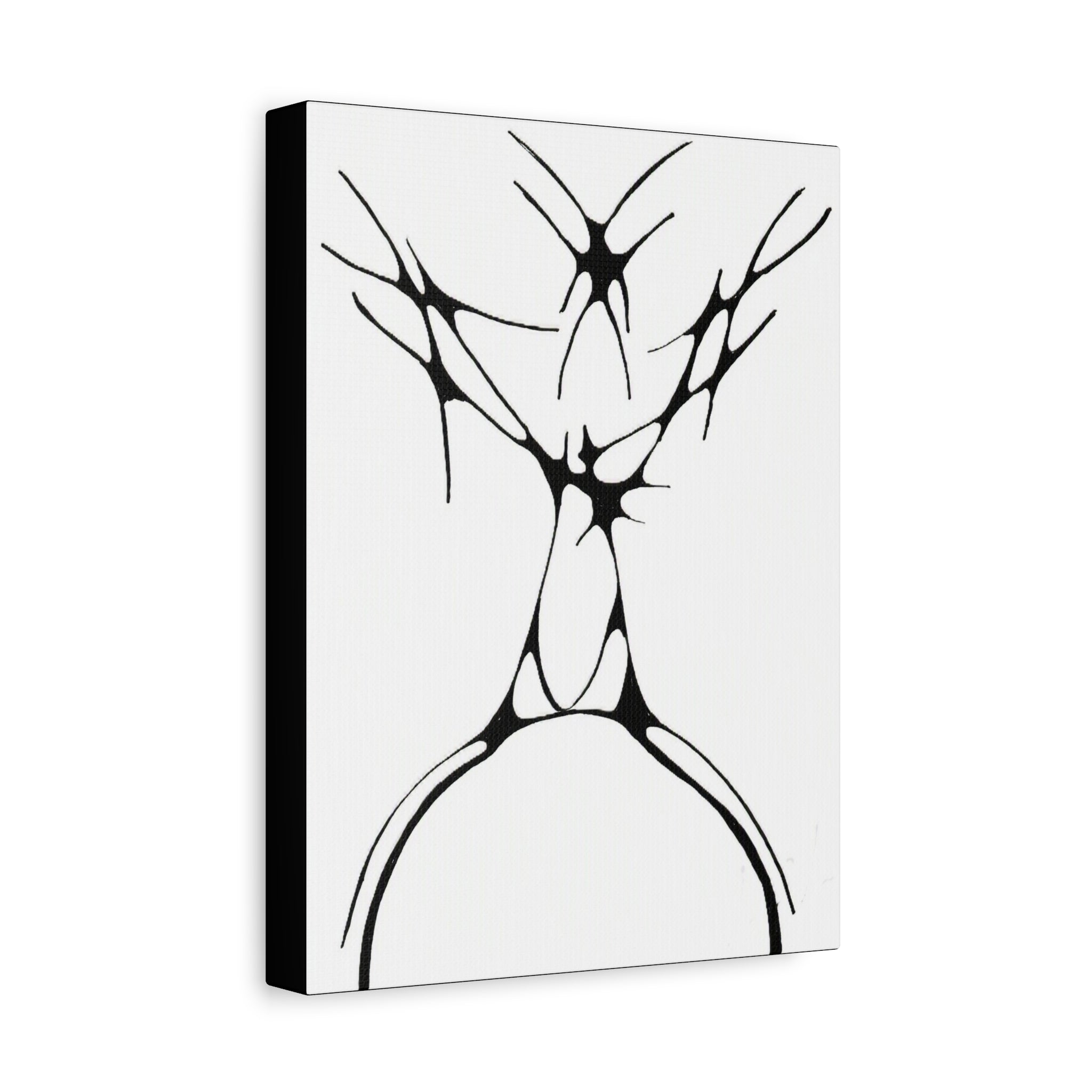 The Stag — Matte Canvas Print — Abstract Line Art Wall Art