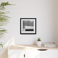 Snowing in the Park — Framed Matte Canvas Print — Winter Landscape Photography Wall Art