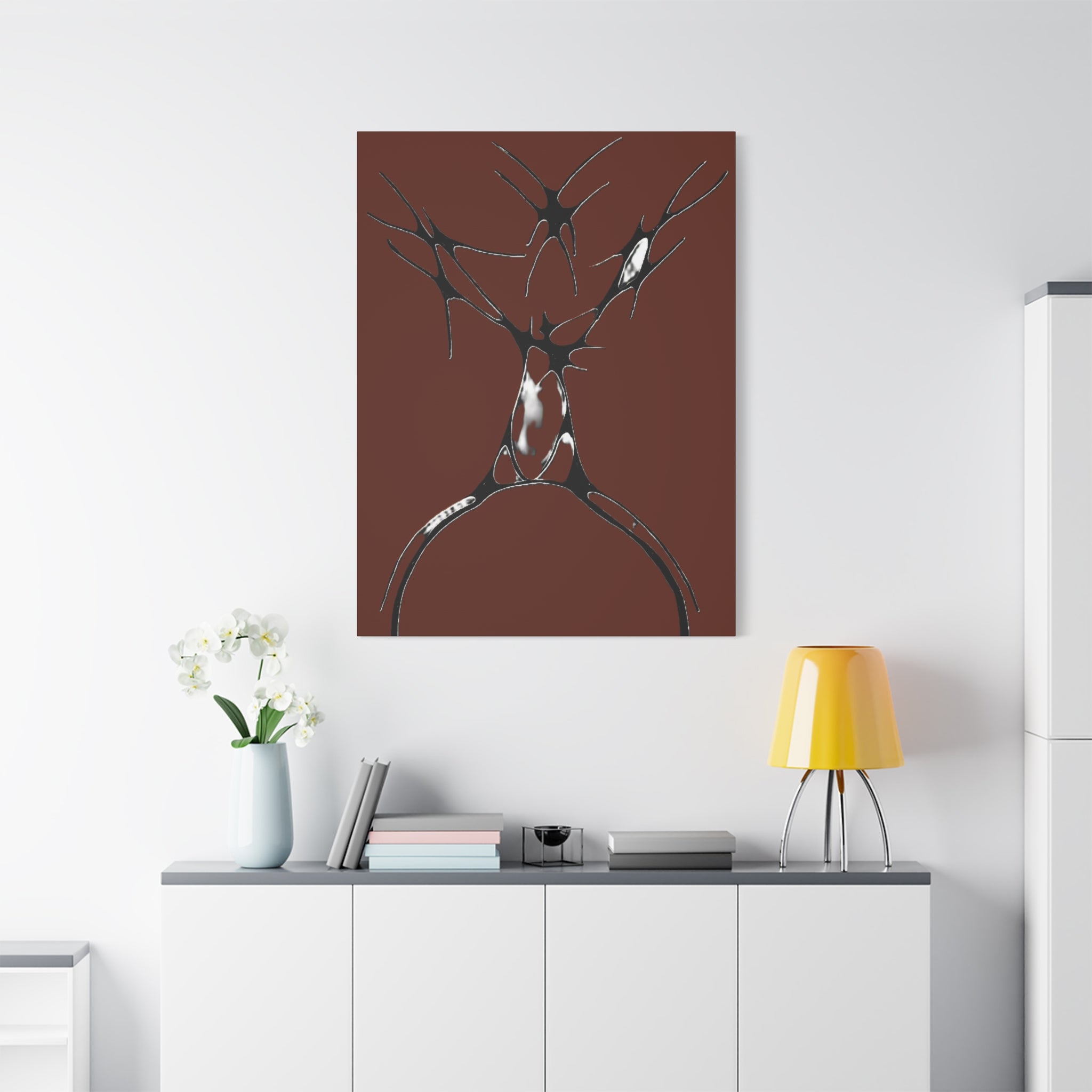 Sovereign — Matte Canvas Print — Abstract Stag Wall Art