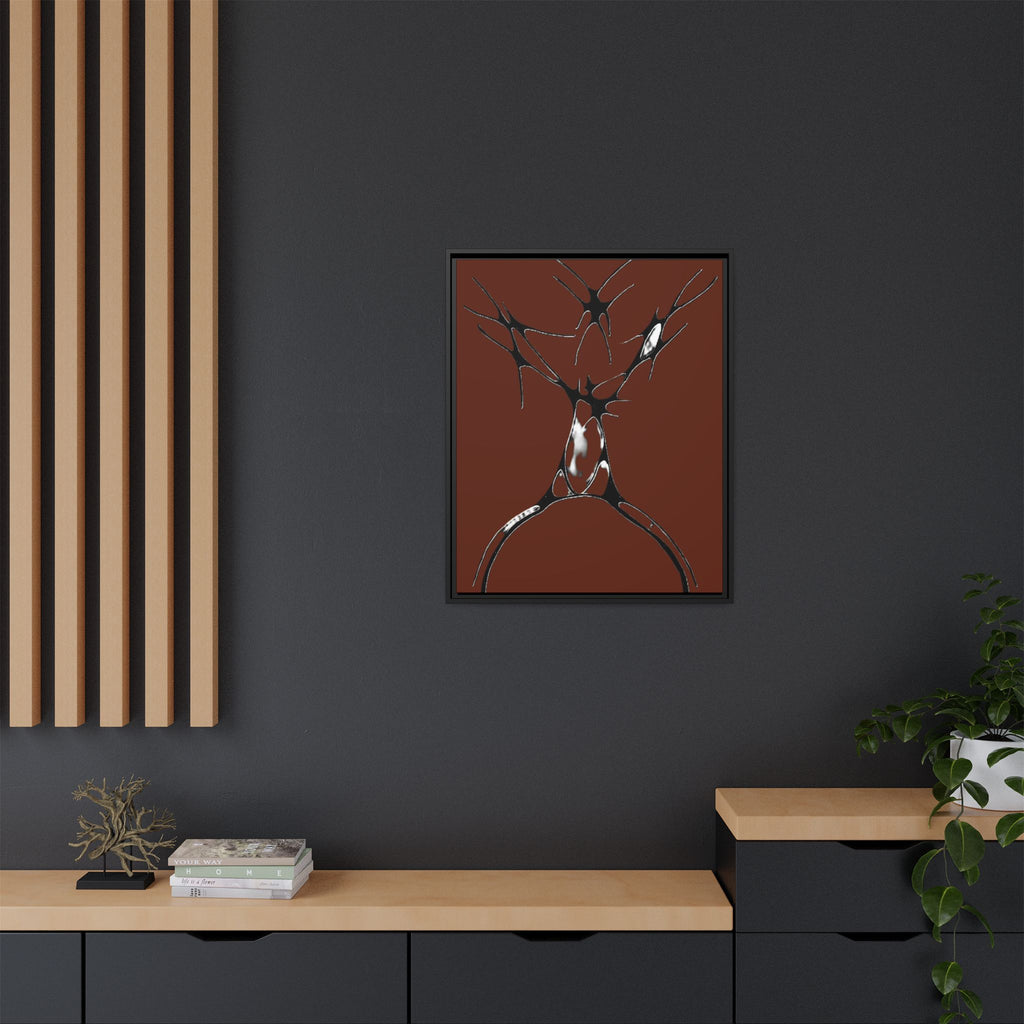Sovereign — Framed Matte Canvas Print — Abstract Stag Wall Art