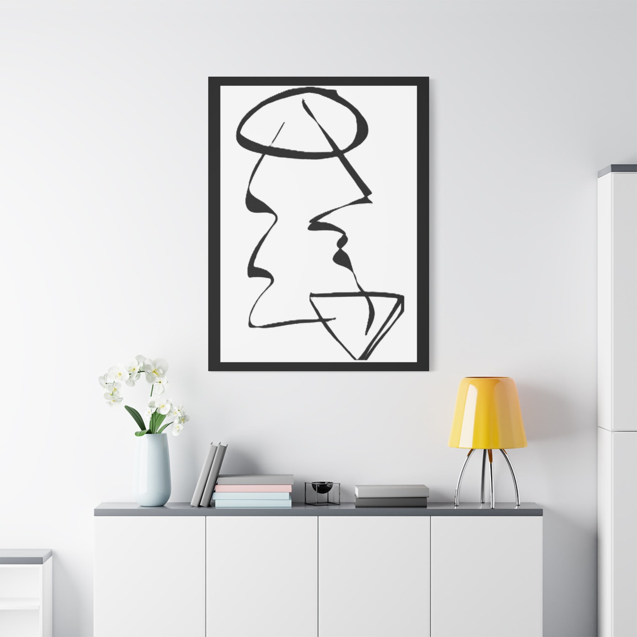 Unresolved — Matte Canvas Print — Abstract Line Art Wall Art