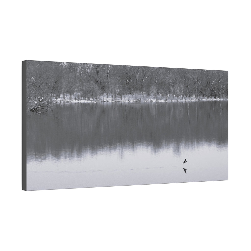 A Quiet Moment — Matte Canvas Print — Black & White Nature Photography Wall Art