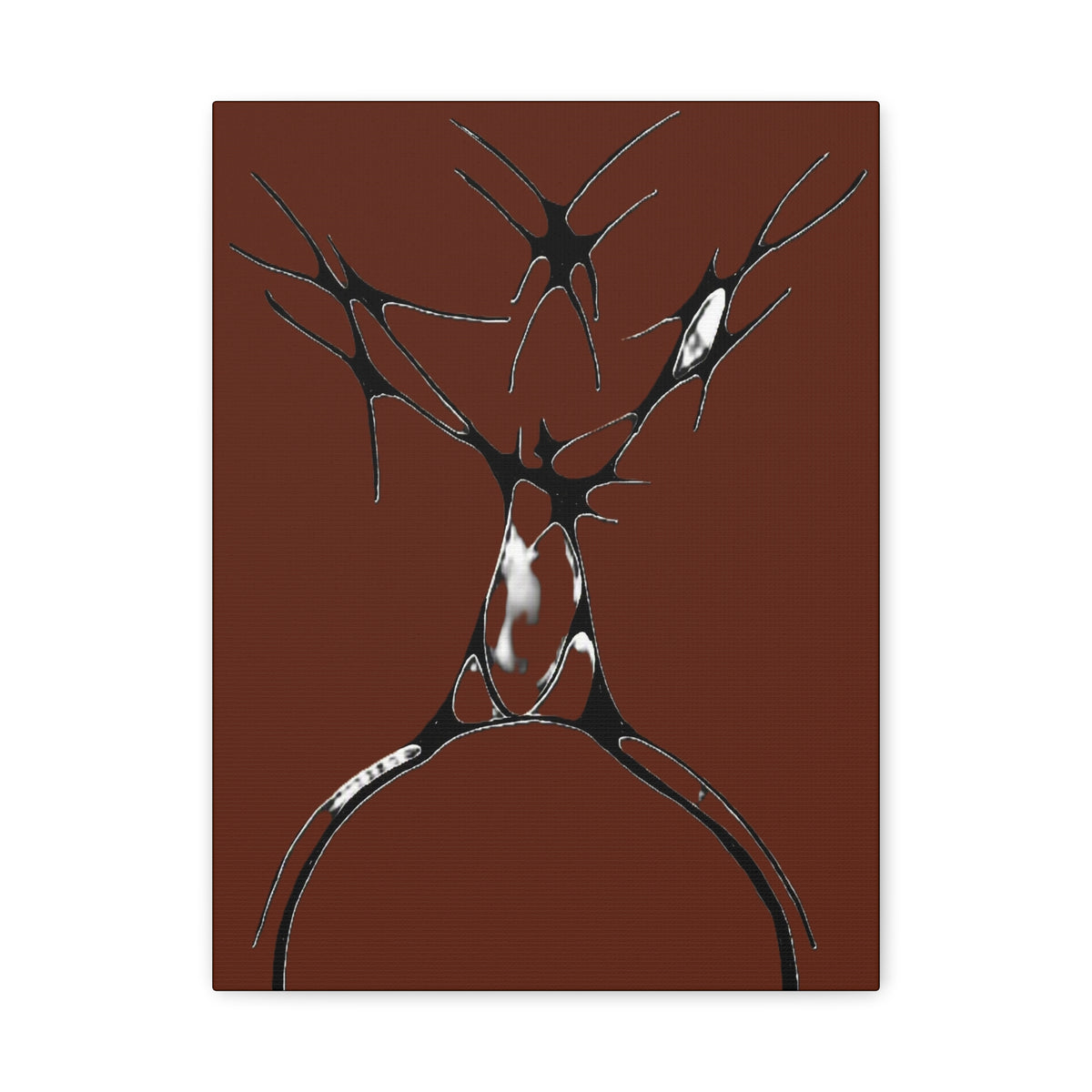 Sovereign — Matte Canvas Print — Abstract Stag Wall Art