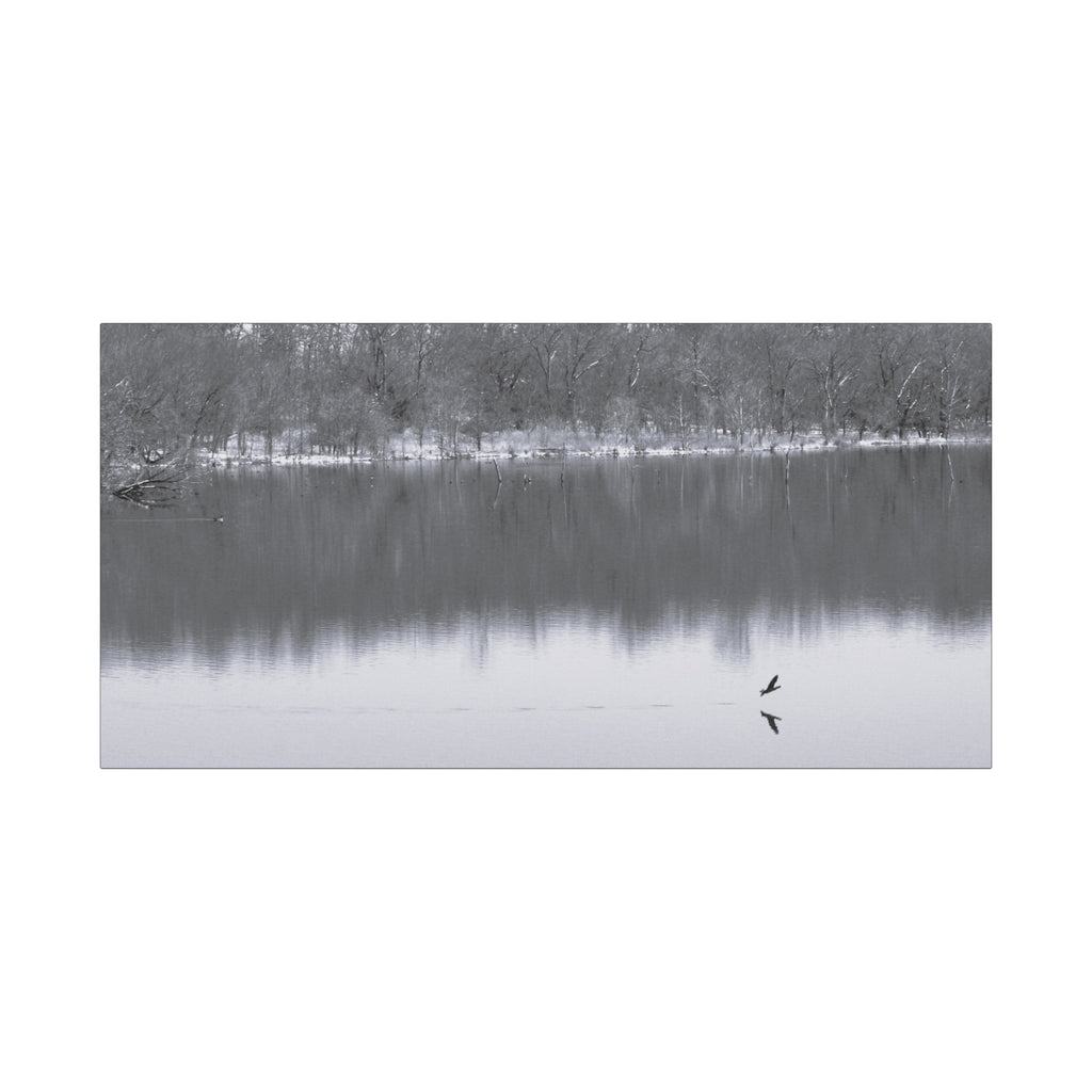 A Quiet Moment — Matte Canvas Print — Black & White Nature Photography Wall Art