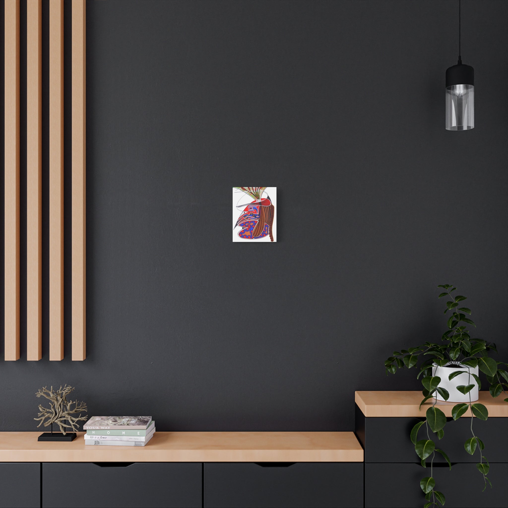 Abstract Tribal Bird Art Canvas