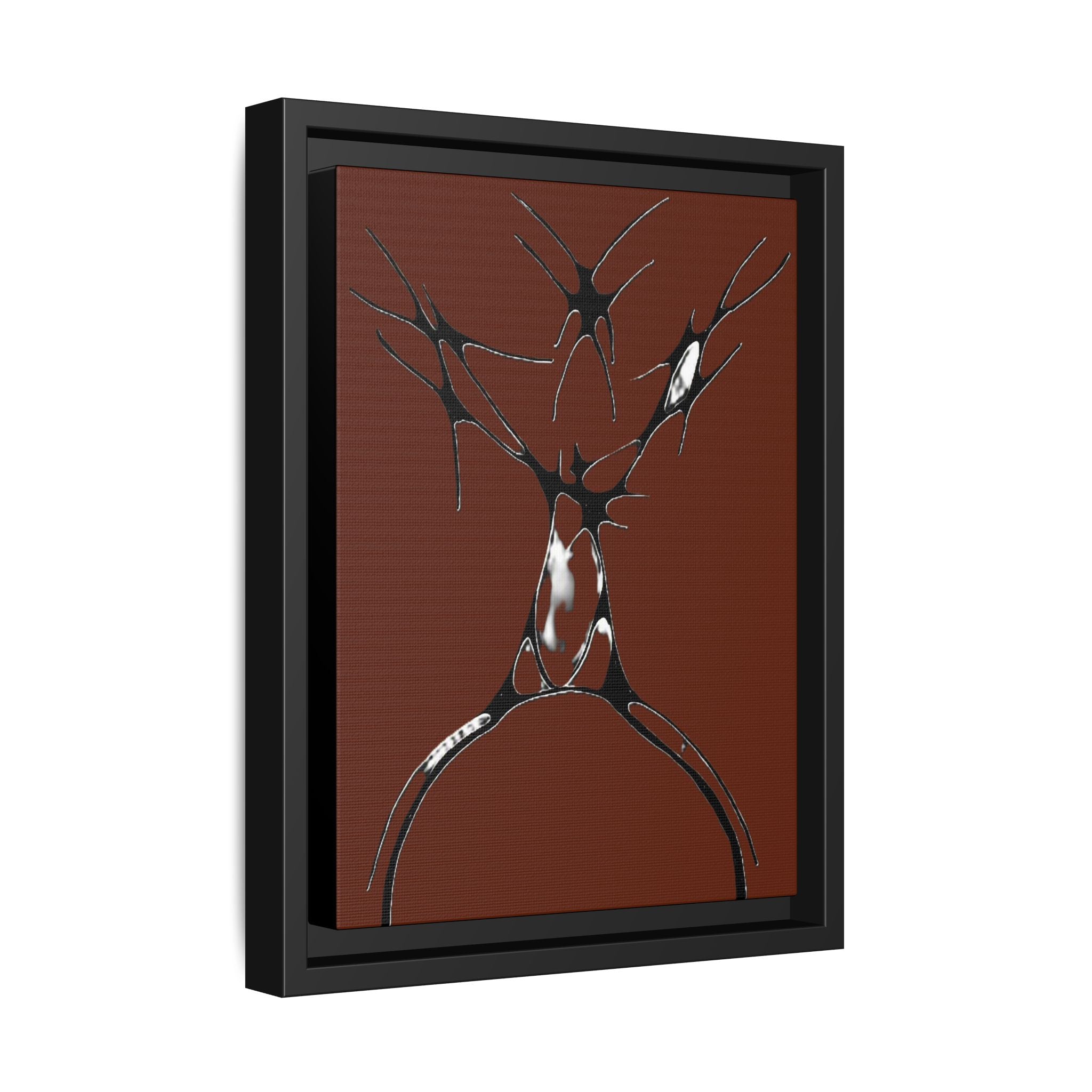 Sovereign — Framed Matte Canvas Print — Abstract Stag Wall Art