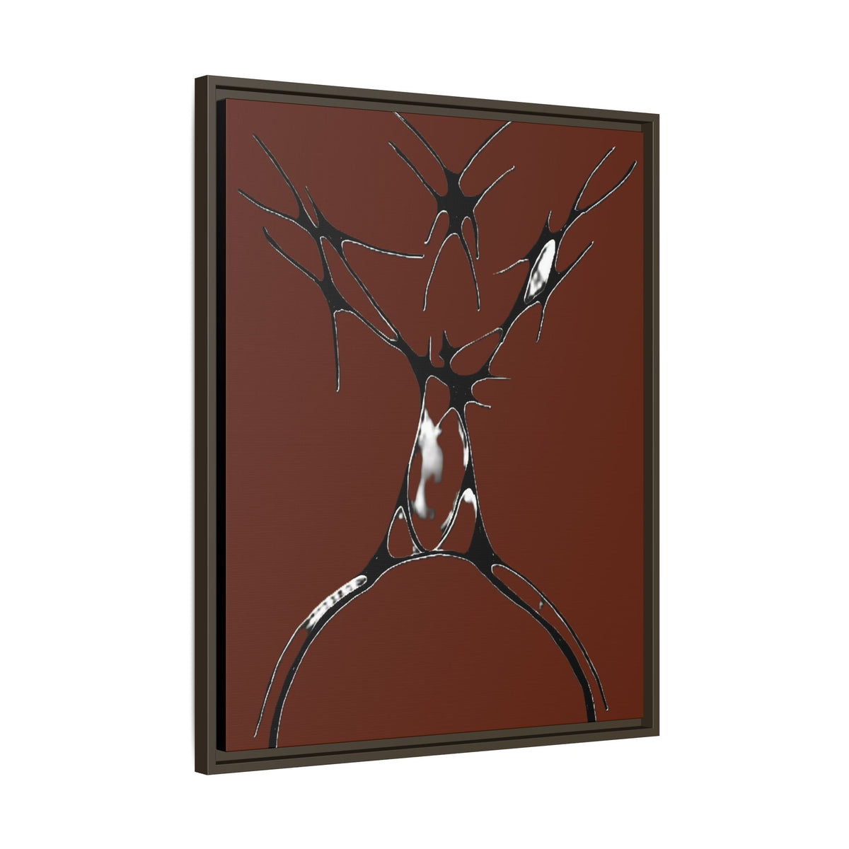 Sovereign — Framed Matte Canvas Print — Abstract Stag Wall Art