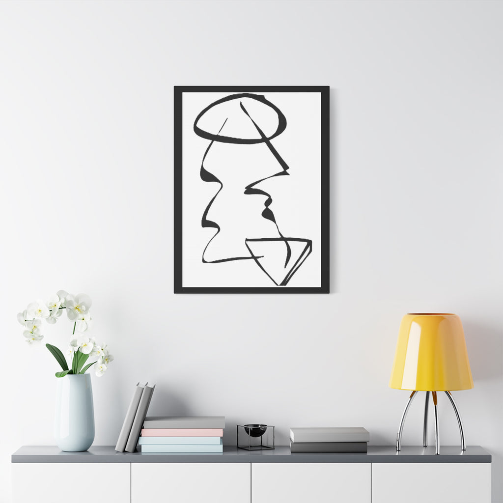 Unresolved — Matte Canvas Print — Abstract Line Art Wall Art