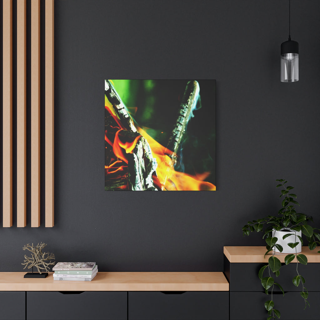 Pyre — Collision — Matte Canvas Print — Fire Photography Wall Art