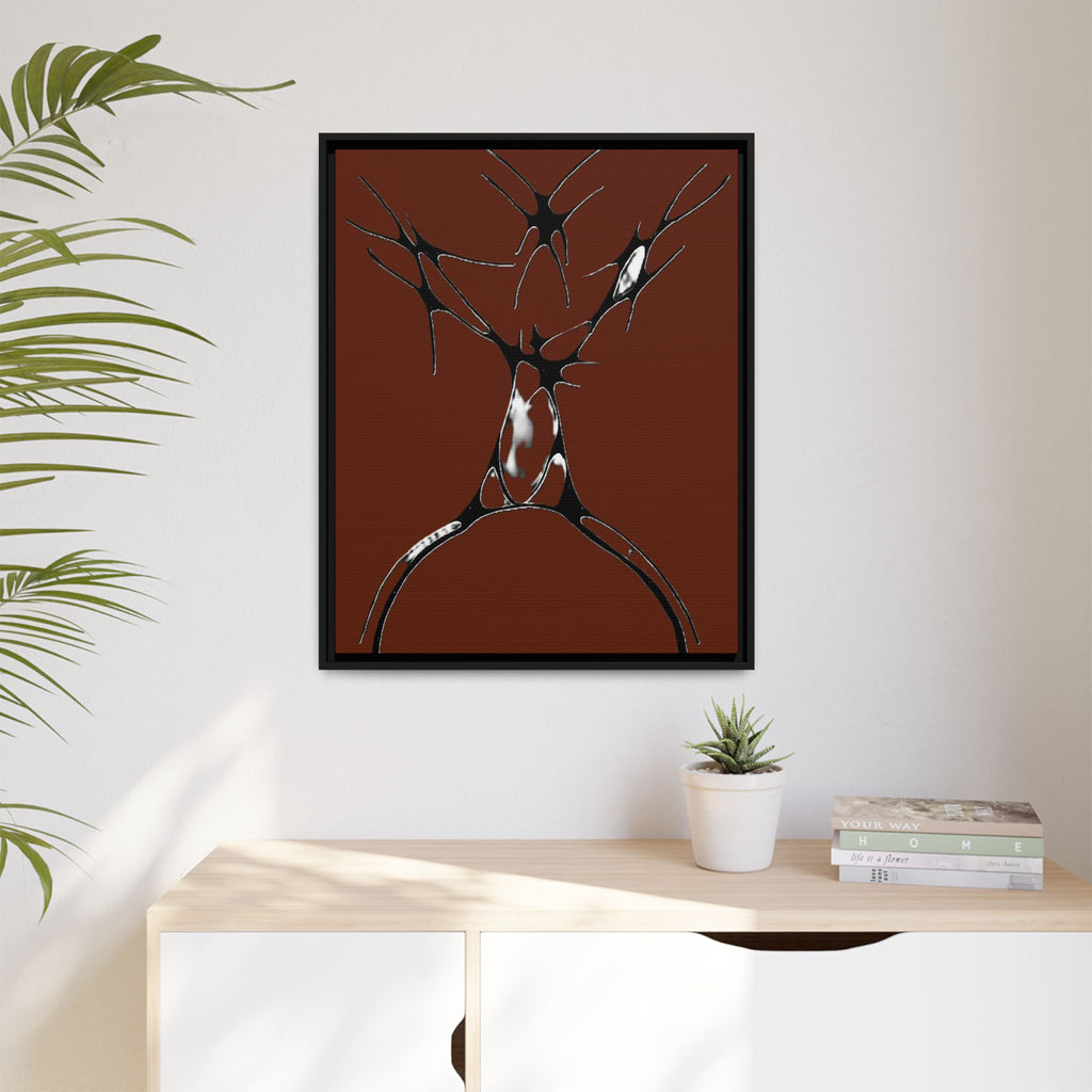 Sovereign — Framed Matte Canvas Print — Abstract Stag Wall Art