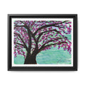 Blossom Tree — Framed Matte Canvas Print — Floral Tree Wall Art