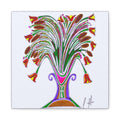 Botanical Burst Canvas Print — Colorful Floral Vase Wall Art