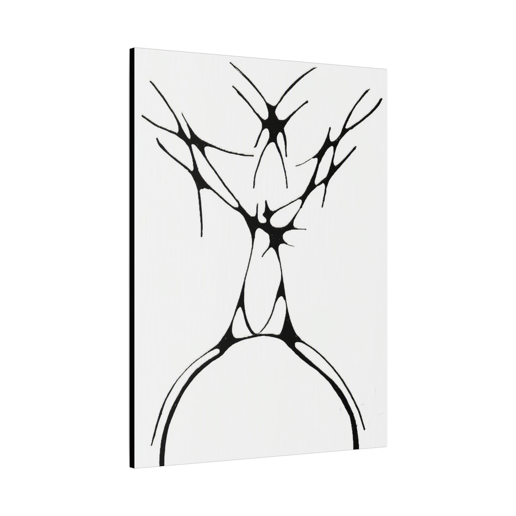 The Stag — Matte Canvas Print — Abstract Line Art Wall Art