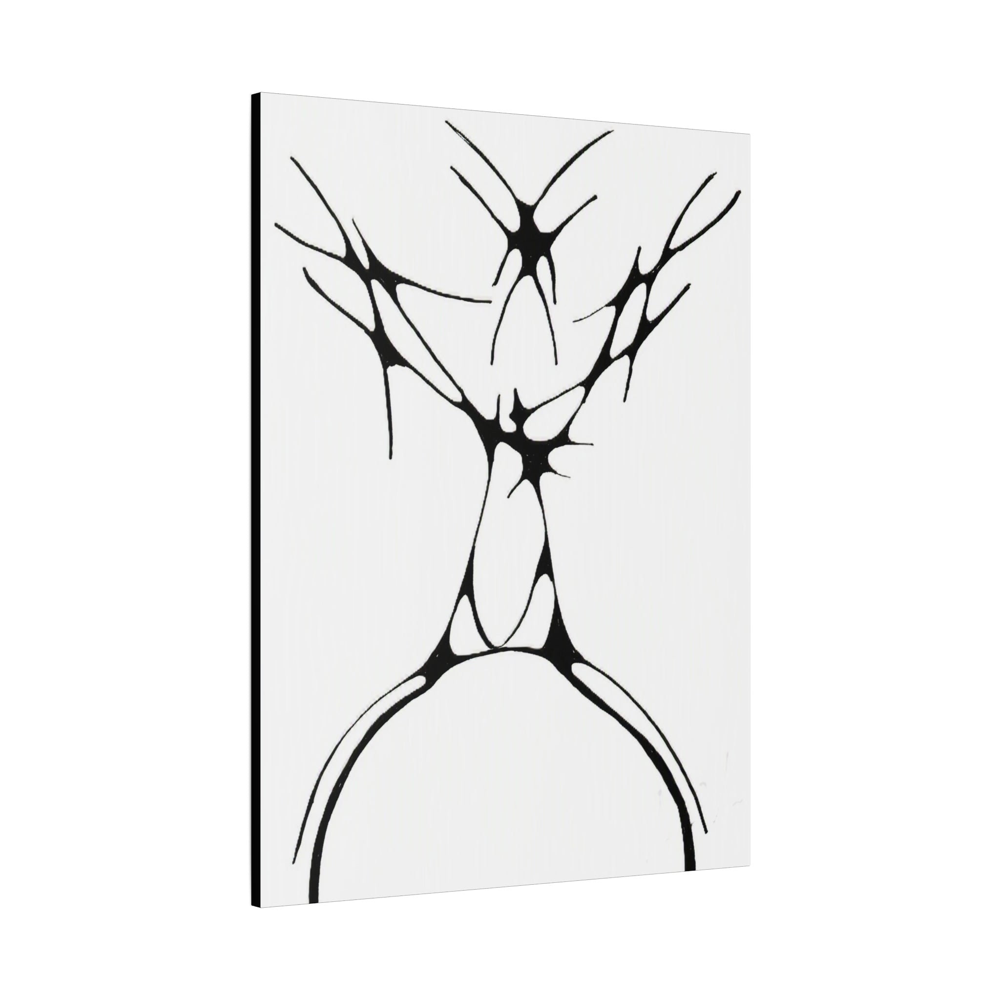 The Stag — Matte Canvas Print — Abstract Line Art Wall Art