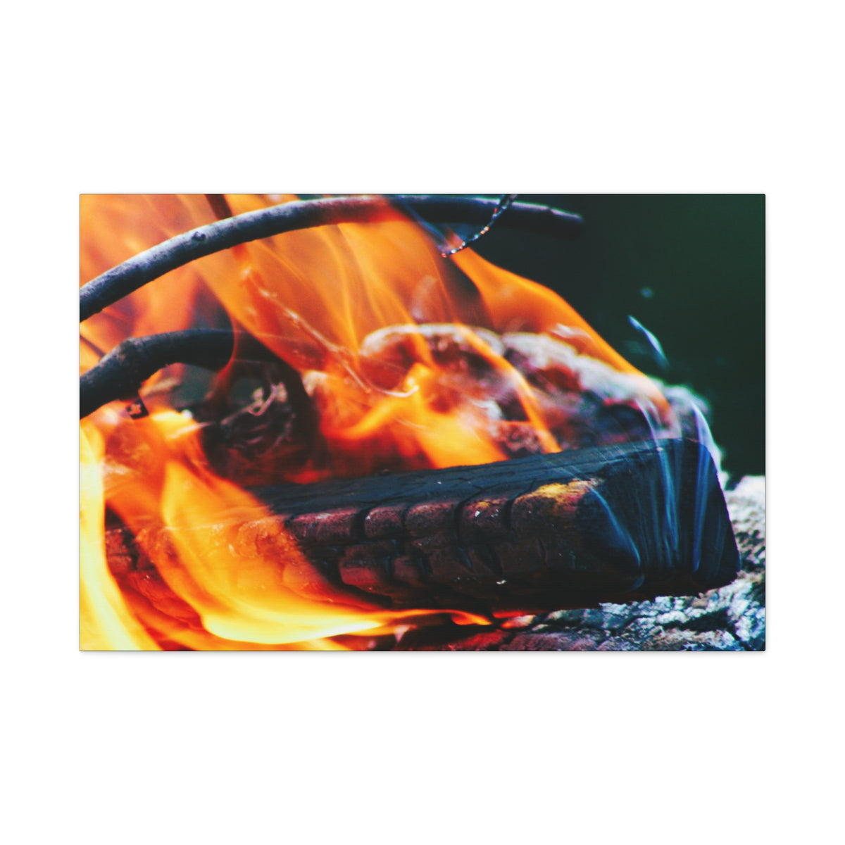 Pyre — The Crown — Matte Canvas Print — Fire Photography Wall Art