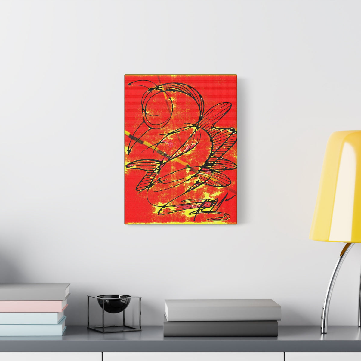 Becoming — Matte Canvas Print — Abstract Bird Wall Art