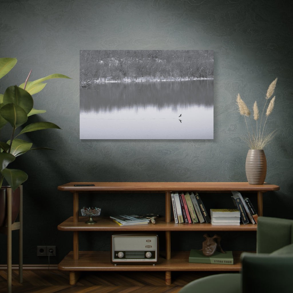 A Quiet Moment — Matte Canvas Print — Black & White Nature Photography Wall Art