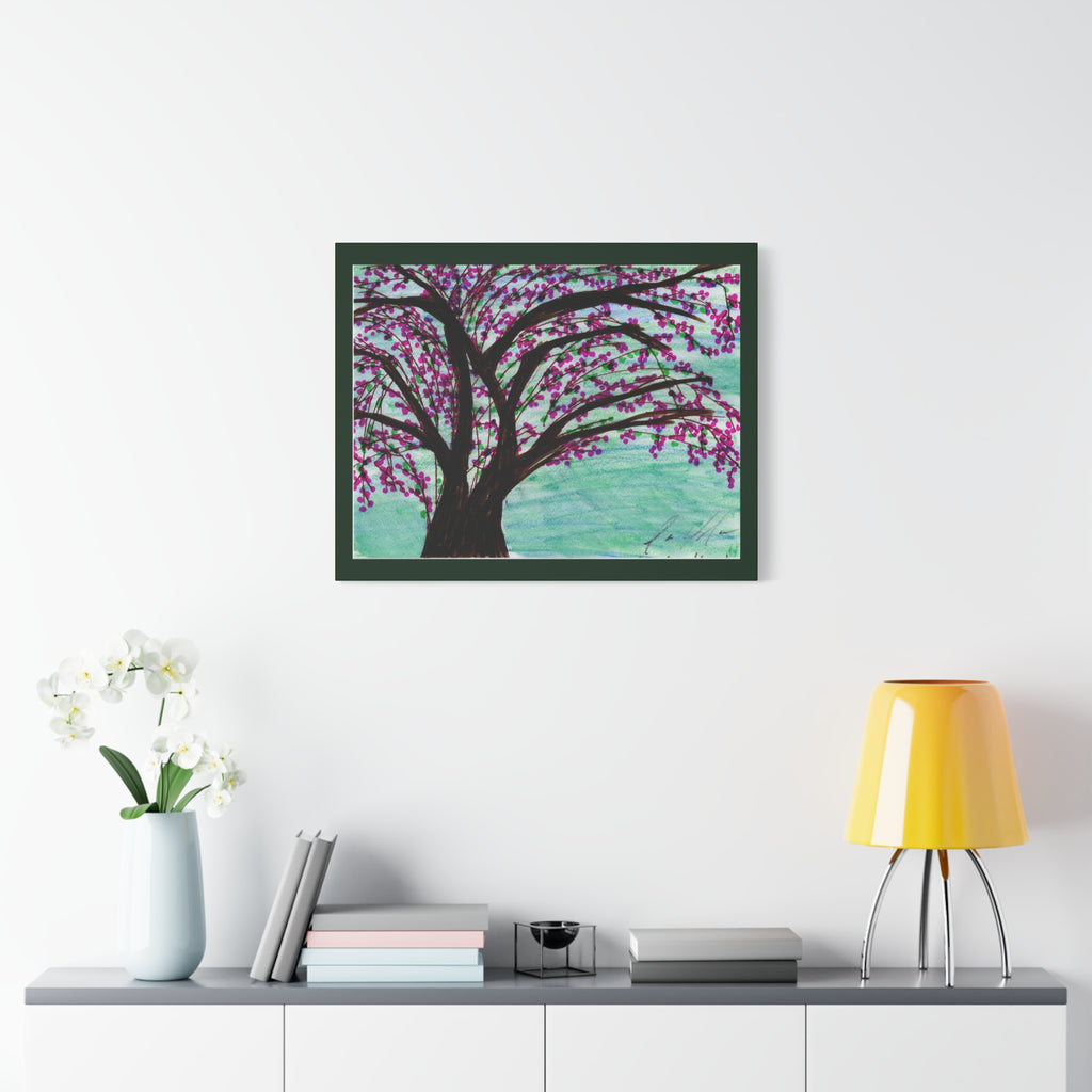 Blossoming Cherry Tree Matte Canvas Print — Stretched Wall Art (1.25")