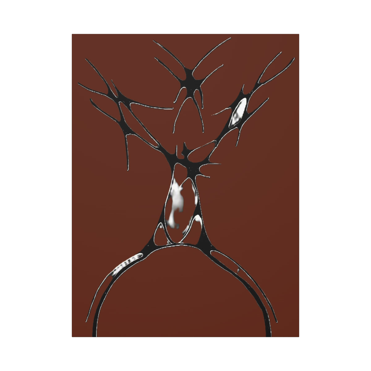 Sovereign — Matte Canvas Print — Abstract Stag Wall Art